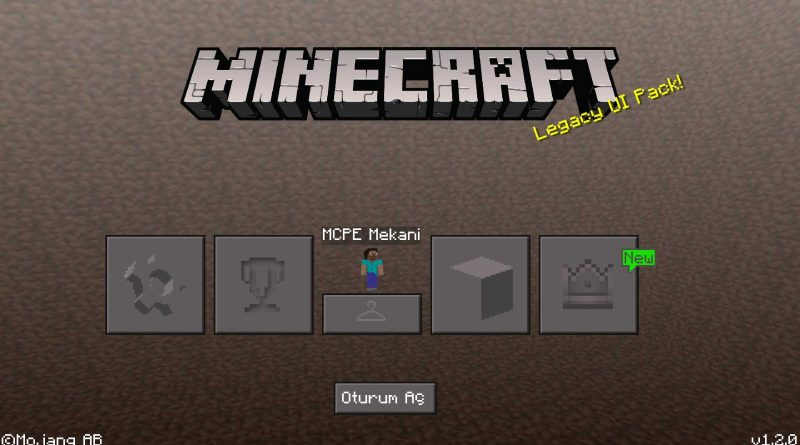 Legacy UI Pack – Minecraft 1.2